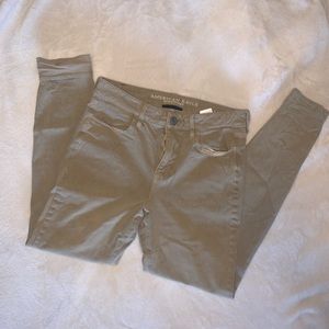 American Eagle high rise jeggings - tan